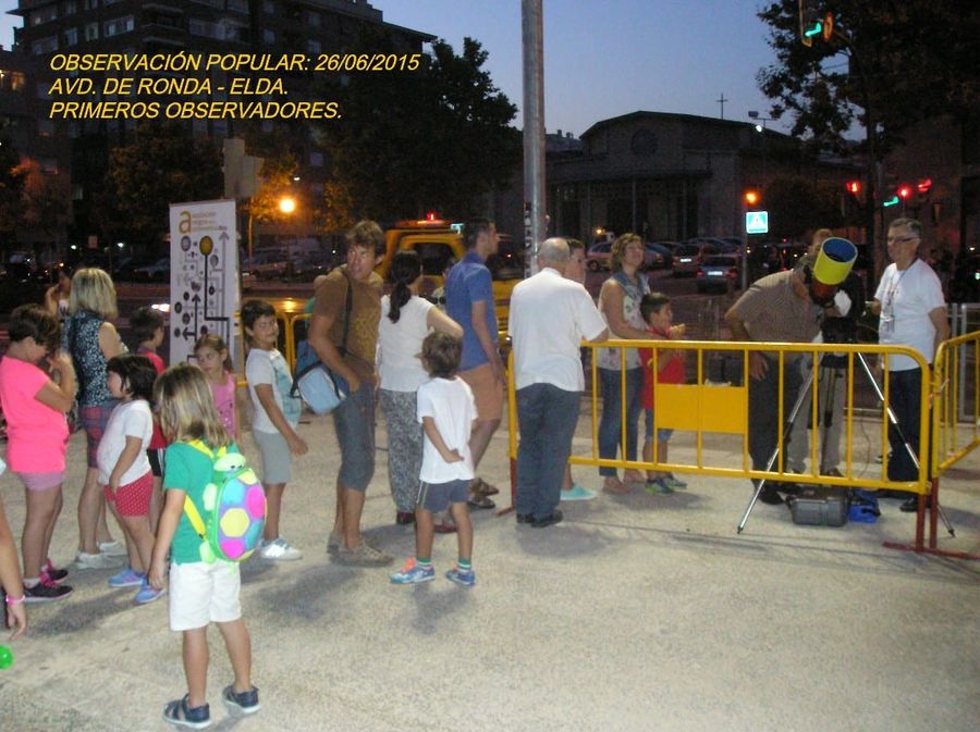 Fotografía de la actividad: OBSERVACIÓN POPULAR EN LA AVD. DE RONDA (3)
