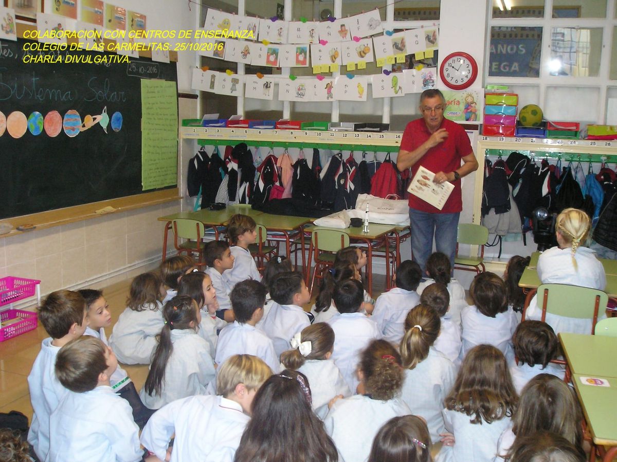 Fotografía de la actividad: Divulgación en Centros de Enseñanza. COLEGIO DE LAS CARMELITAS DE ELDA