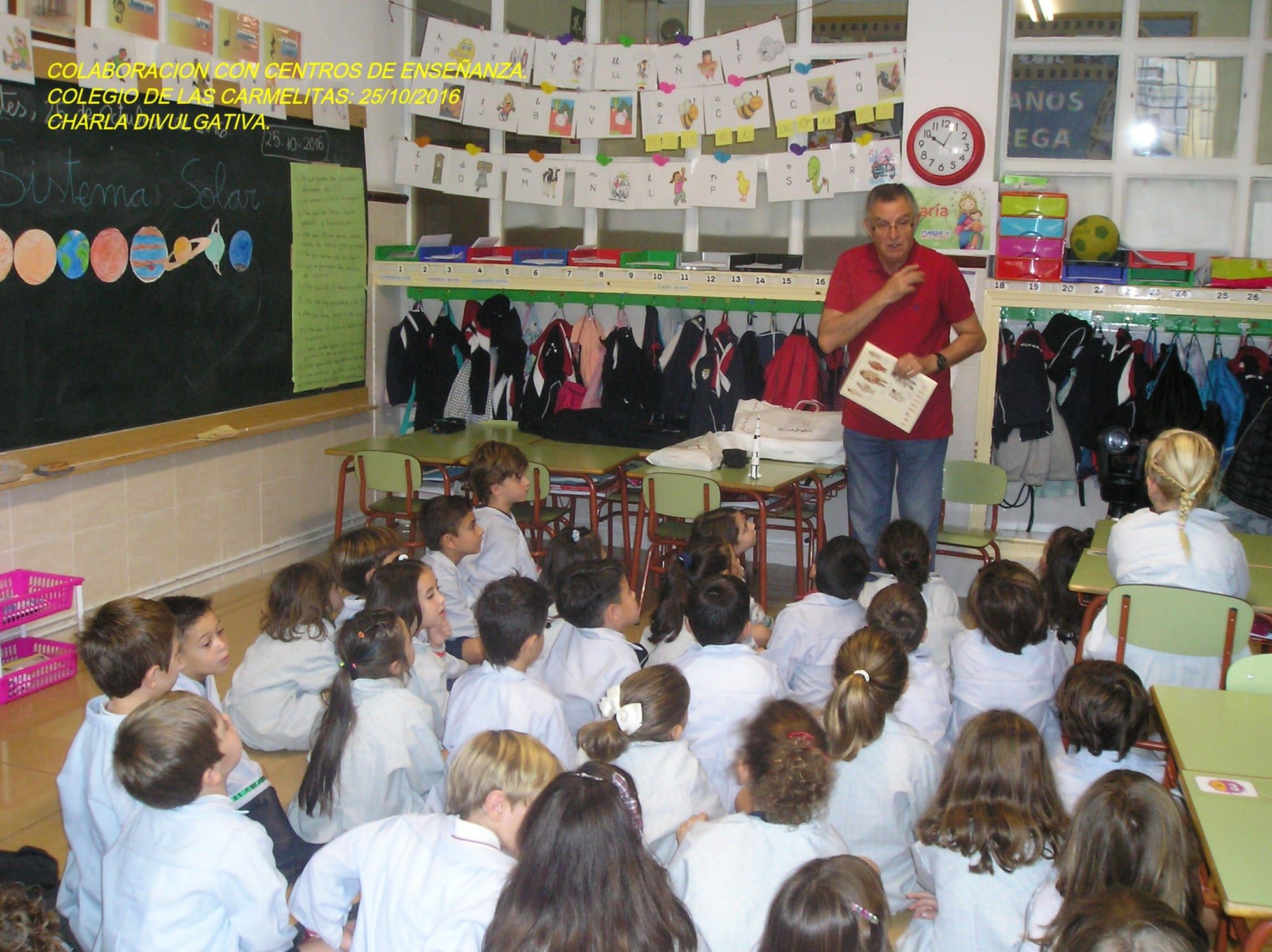 Fotografía de la actividad: Divulgación en Centros de Enseñanza. COLEGIO DE LAS CARMELITAS DE ELDA