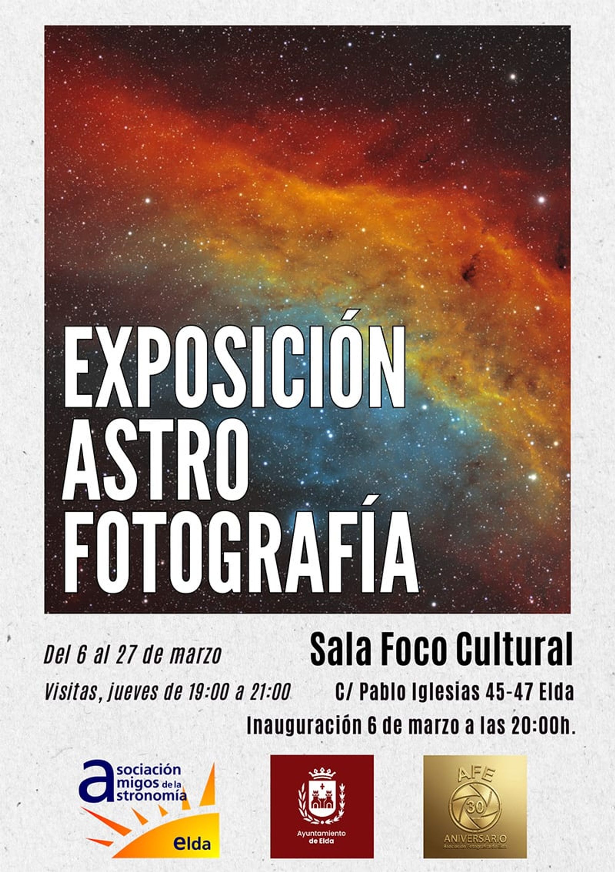 Fotografía de la actividad: La astrofotografía llega a la Sala Foco Cultural de Elda