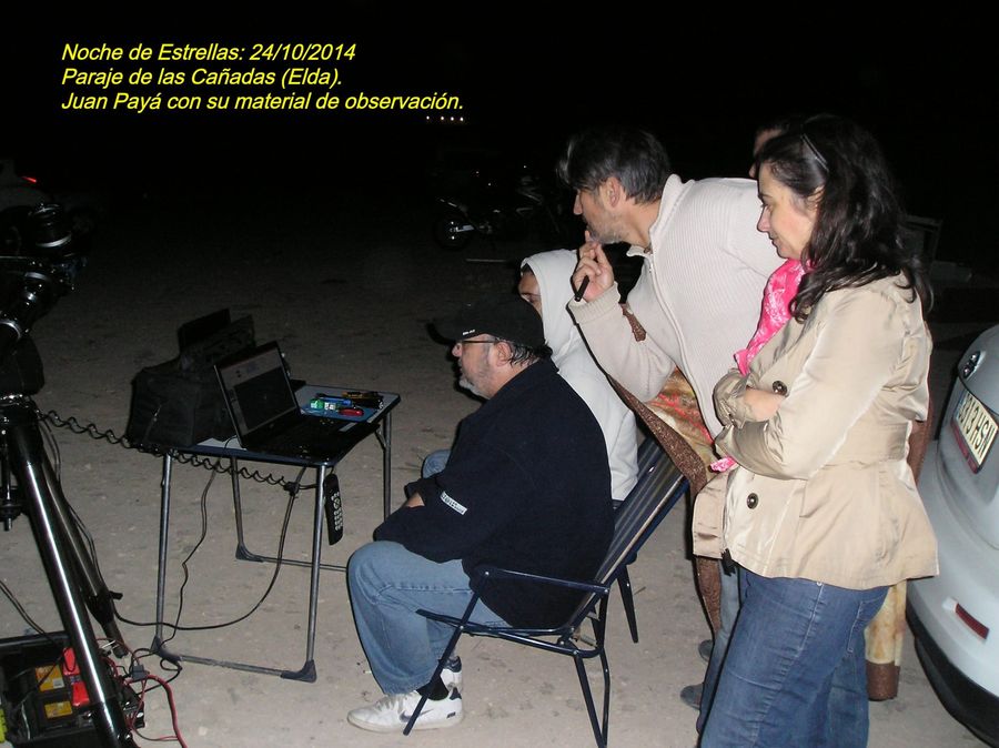 Fotografía de la actividad: Maravillosa Noche de Estrellas en Las Cañadas de Elda. Octubre 2014. (3)