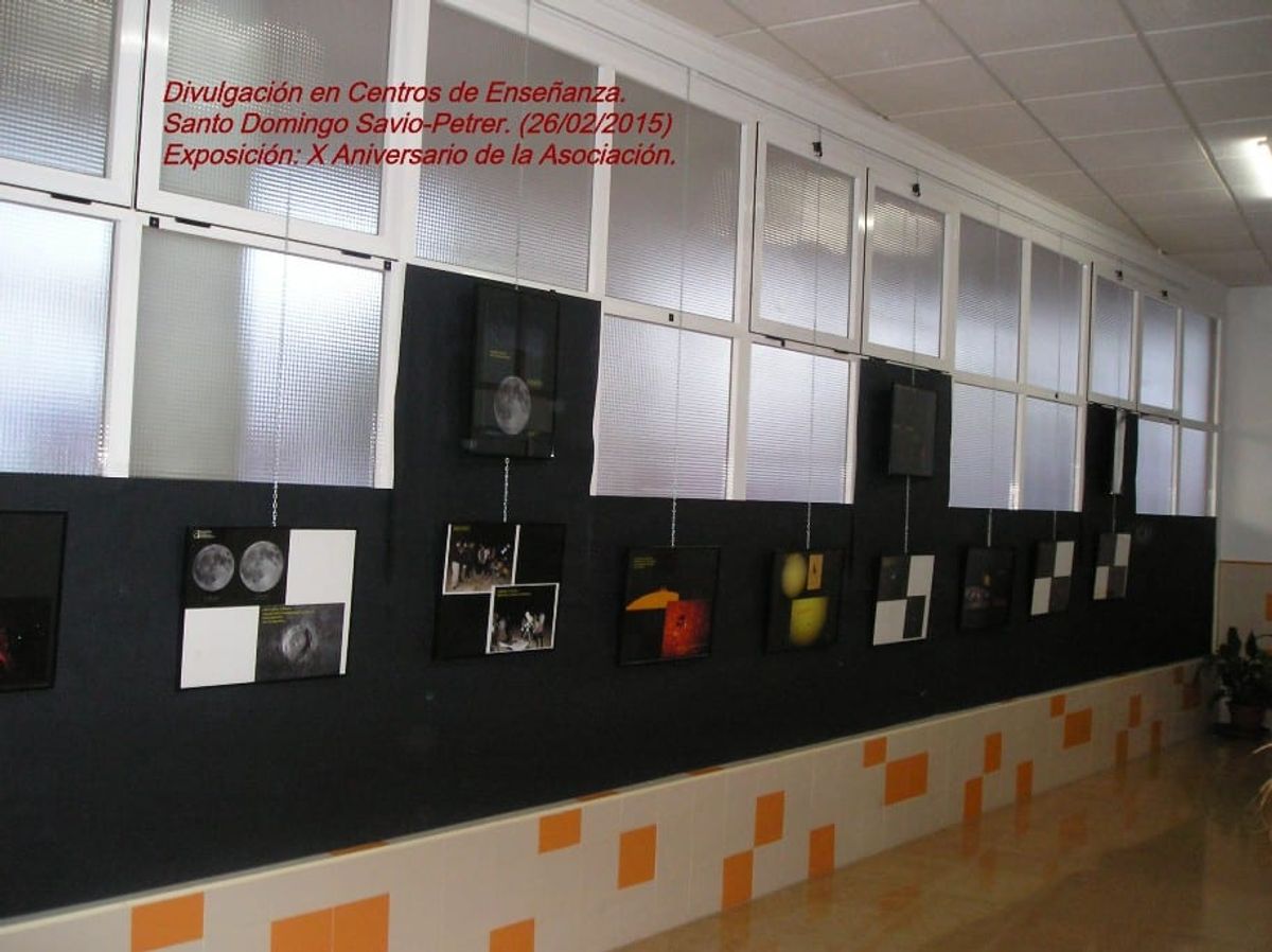 Fotografía de la actividad: Exposición en el Colegio Santo Domigo Savio de Petrer: 26/02/2015