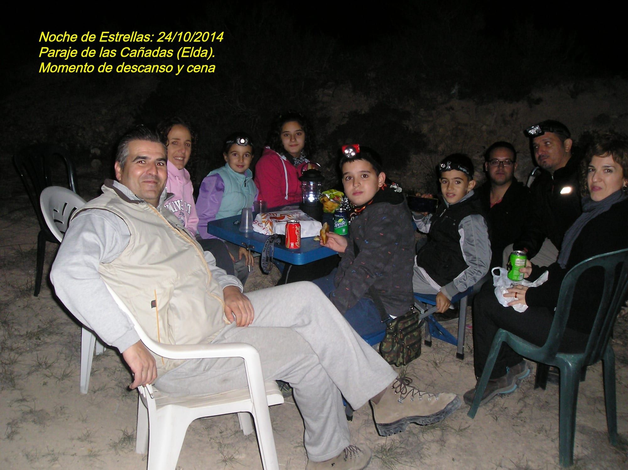Fotografía de la actividad: Maravillosa Noche de Estrellas en Las Cañadas de Elda. Octubre 2014.
