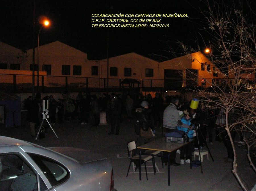 Fotografía de la actividad: Primera colaboración de 2016 en el Colegio Público Cristóbal Colón de Sax (4)