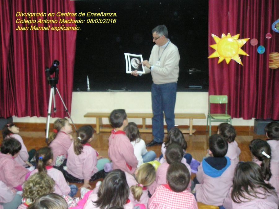 Fotografía de la actividad: Colaboración con Centros de Enseñanza. Colegio Antonio Machado. (3)