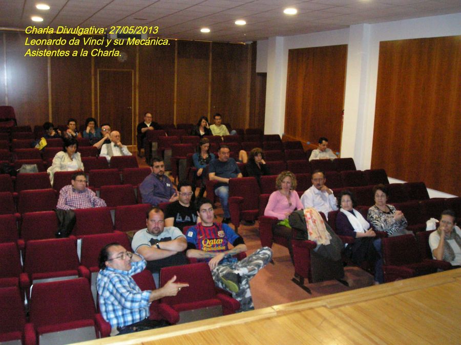 Fotografía de la actividad: Charla "Leonardo da Vinci y su Mecánica" por Raimundo Martínez (2)