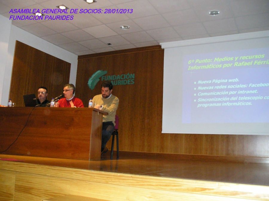 Fotografía de la actividad: Celebración de la Asamblea General Anual de Socios (1)