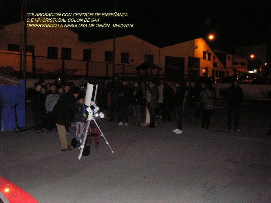 Fotografía de la actividad: Primera colaboración de 2016 en el Colegio Público Cristóbal Colón de Sax (3)