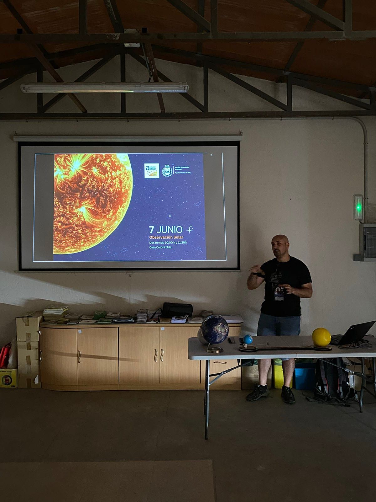 Fotografía de la actividad: Observación Solar en la Casa Colorá de Elda