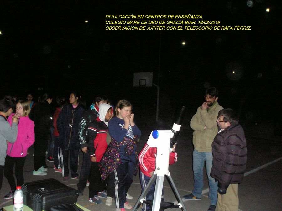 Fotografía de la actividad: Divulgación en Centros de Enseñanza. CEIP Mare de Déu de Gràcia (3)