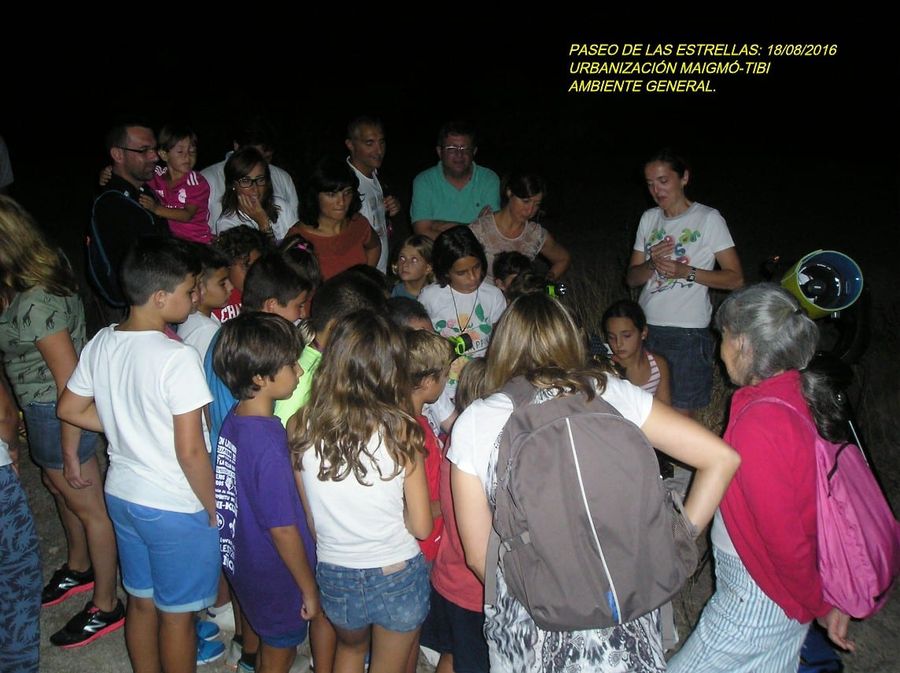Fotografía de la actividad: PASEO BAJO LAS ESTRELLAS. URBANIZACIÓN MAIGMÓ - TIBI. (3)