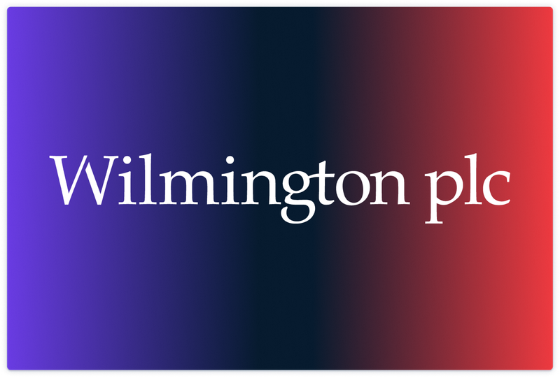 Wilmington PLC logo.