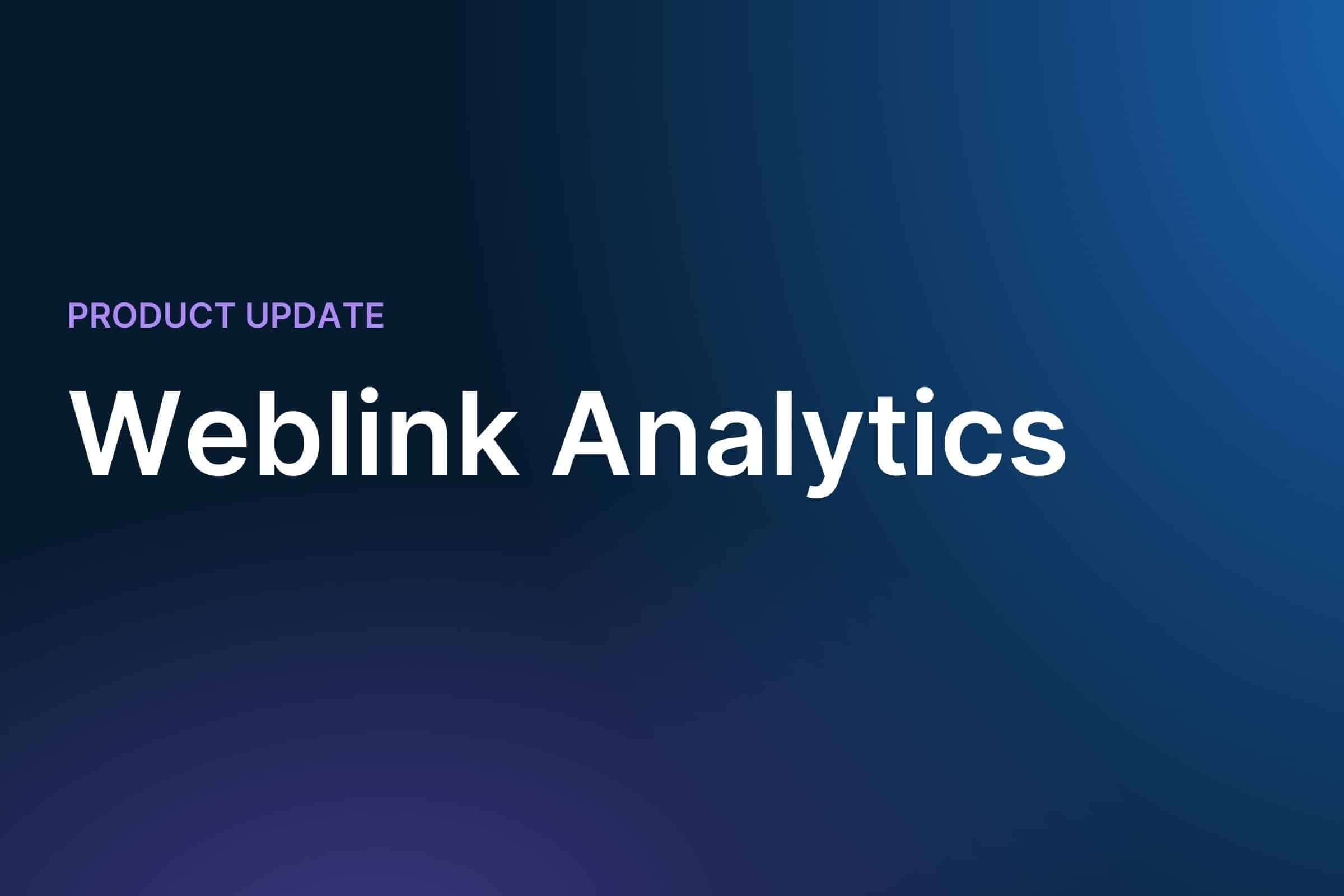 WebLink Customer Analytics