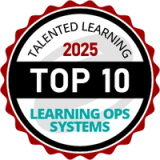 Talented Learning 2025 Top 10 Learning Ops Systems award.