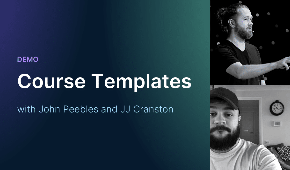 Demo: Course Templates