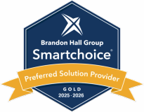 Brandon Hall Group Smartchoice Preferred Solution Provider Gold badge.