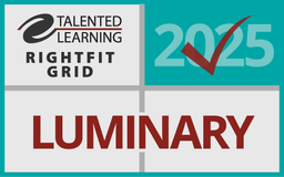 Talented Learning's 2025 RightFit Grid Luminary Badge.