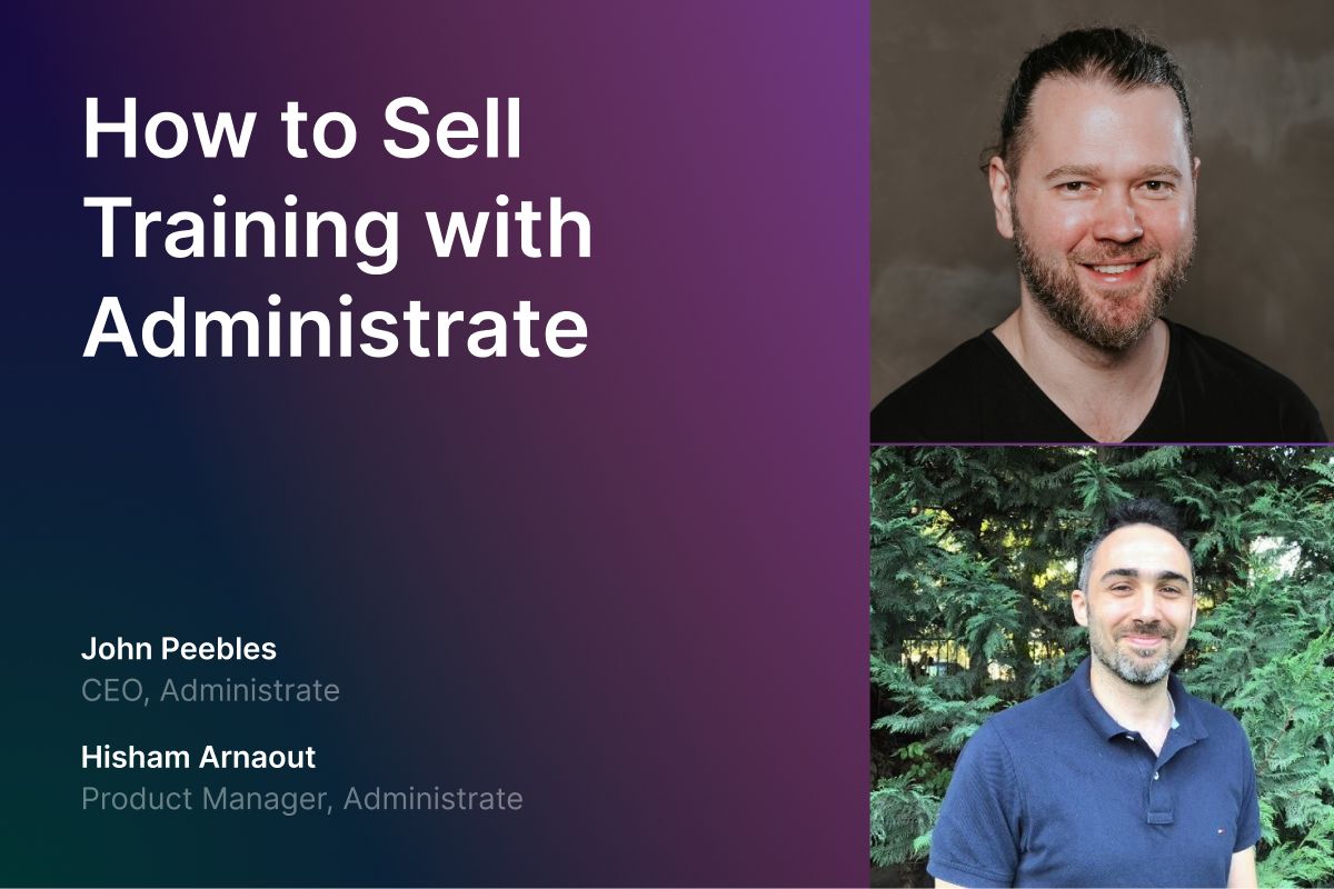Weblink: How to Sell Training with Administrate