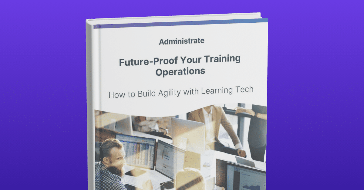 Mockup of guide: Future-proof your training operations.