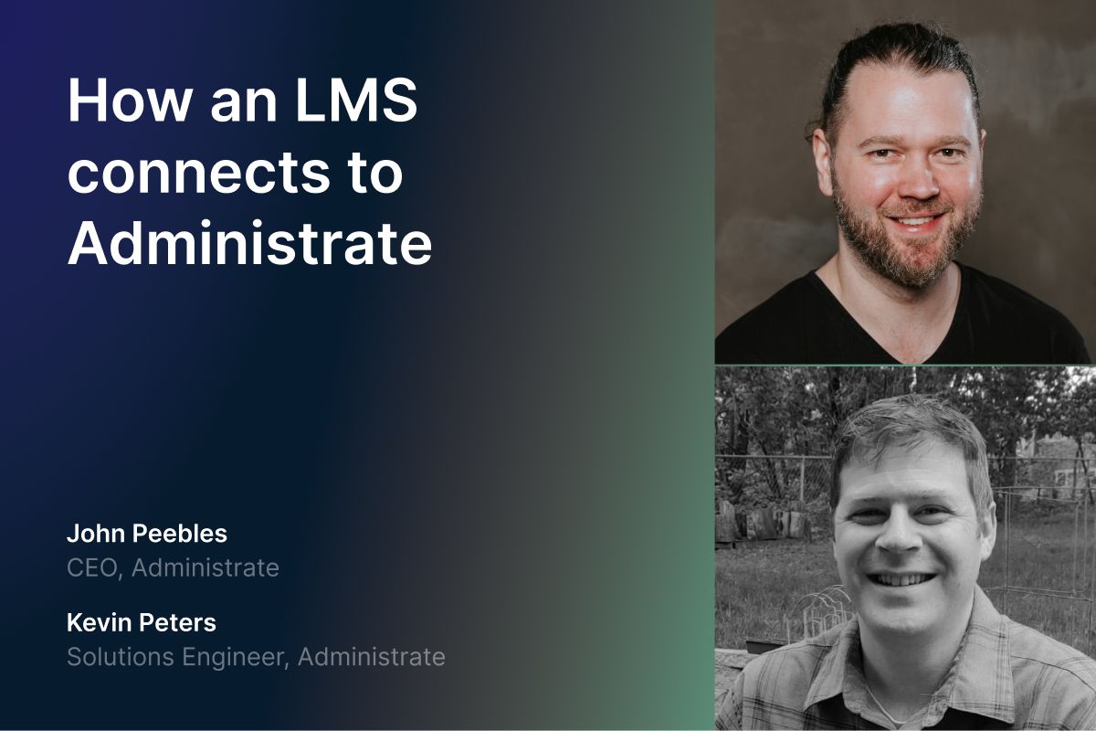 How an LMS connects to Administrate