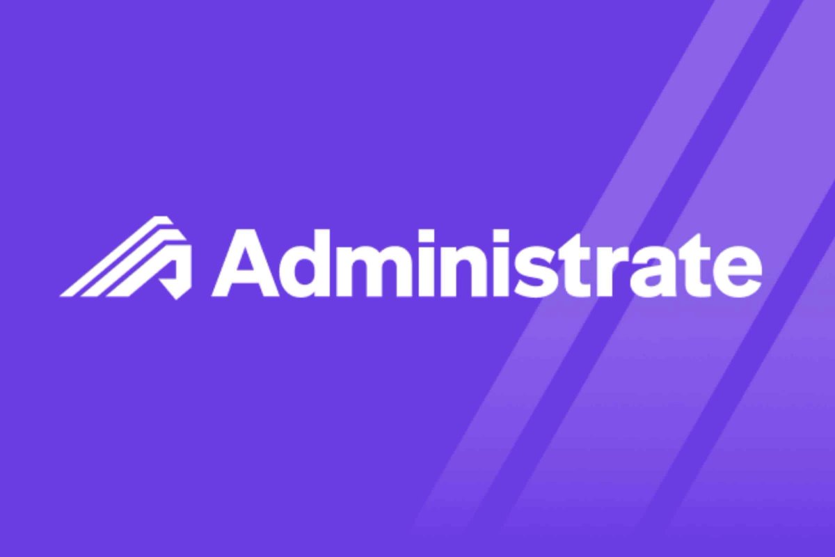 Hero image for the 'Administrate Debuts New Logo' post.