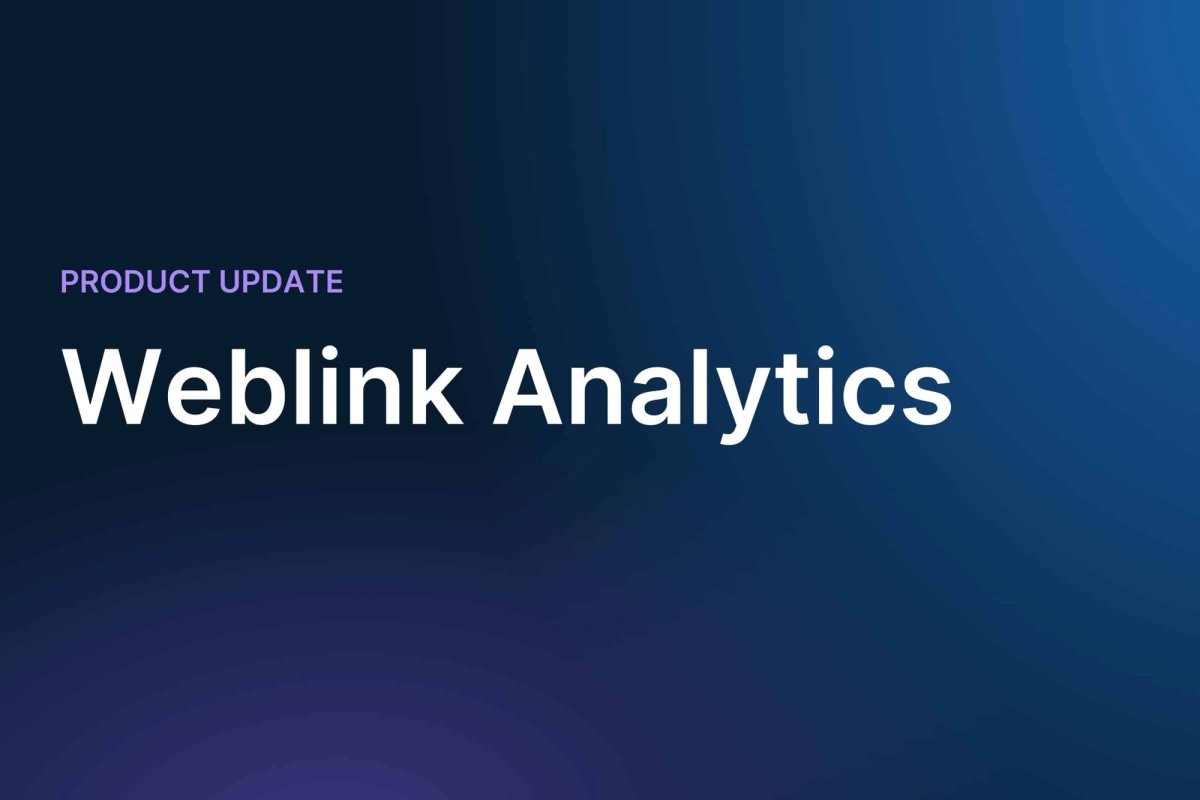 Hero image for the 'WebLink Customer Analytics' post.