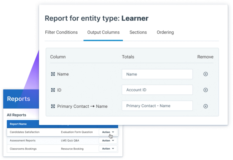 Reporting options with "no-code"