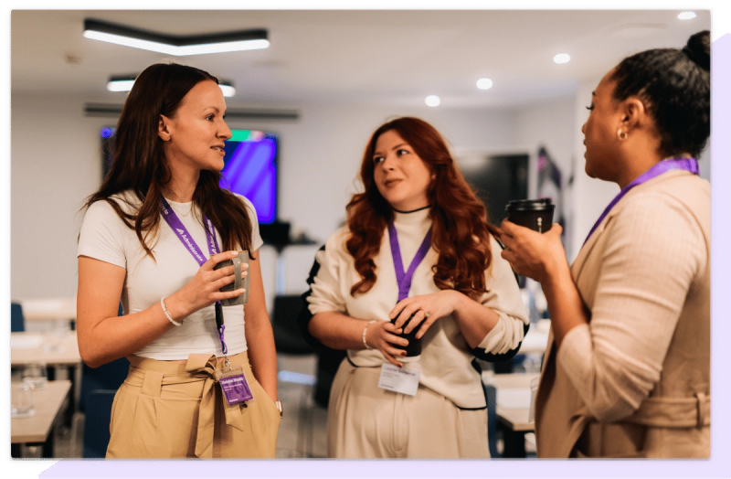 Administrate team meeting up with customers at our Customer Summit.