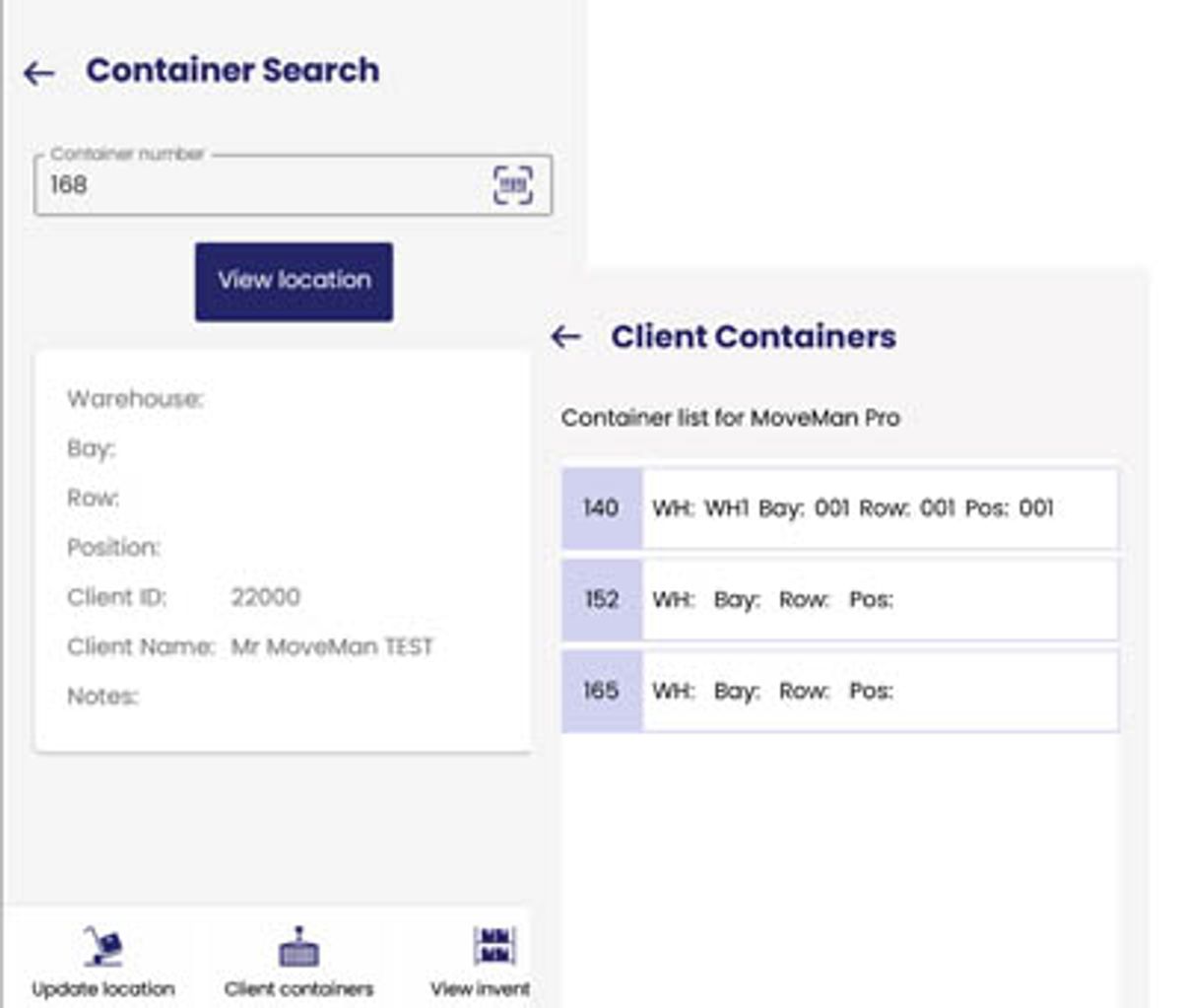 Find any container in seconds