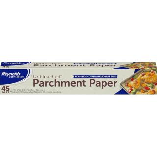 Boxed roll of unbleached parchment paper, 45 square feet