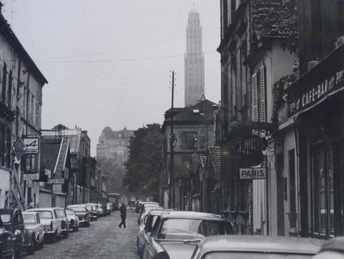 Photograph of a street in Paris in 1970, submitted to the