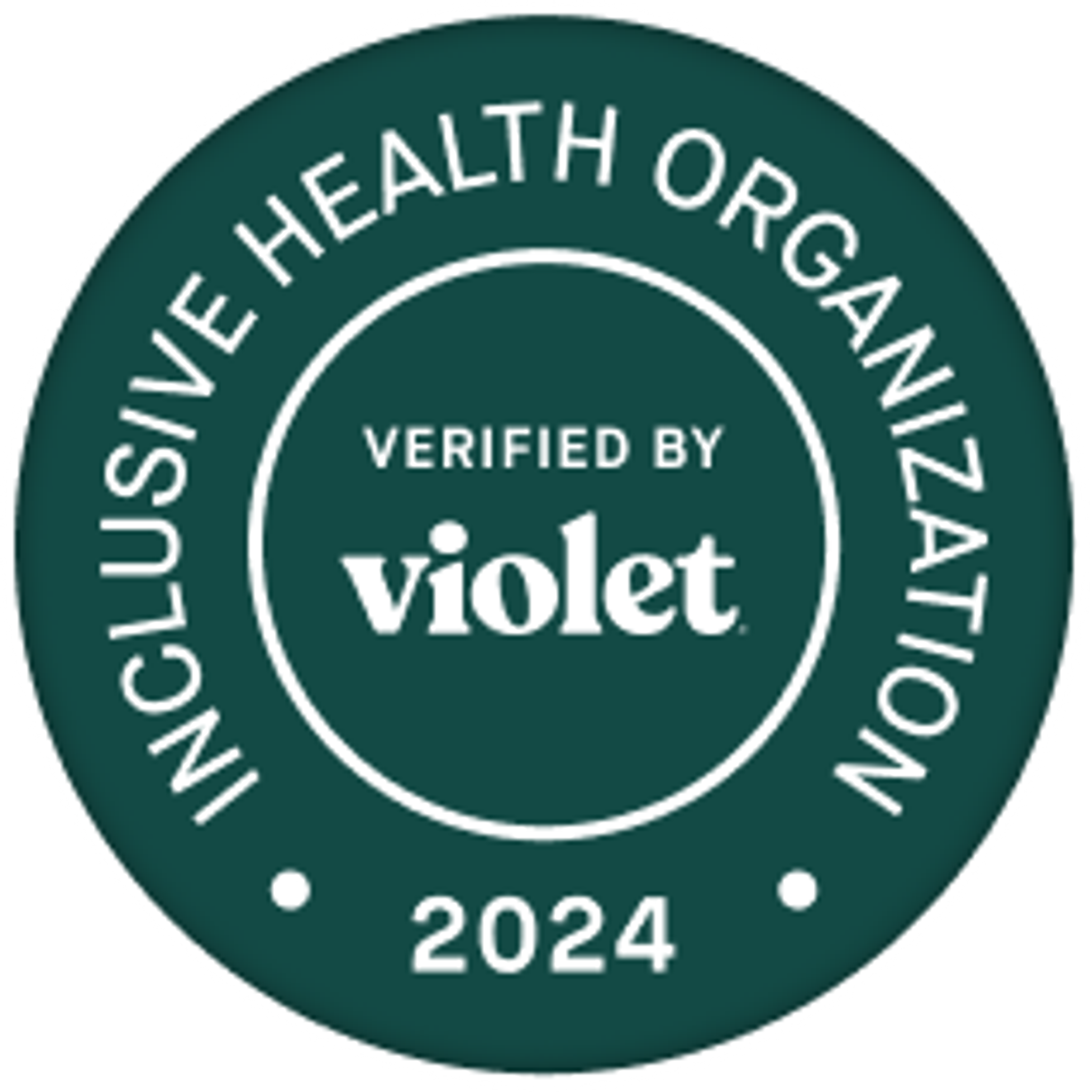 Badge of Inclusive Health Organization verified by Violet
