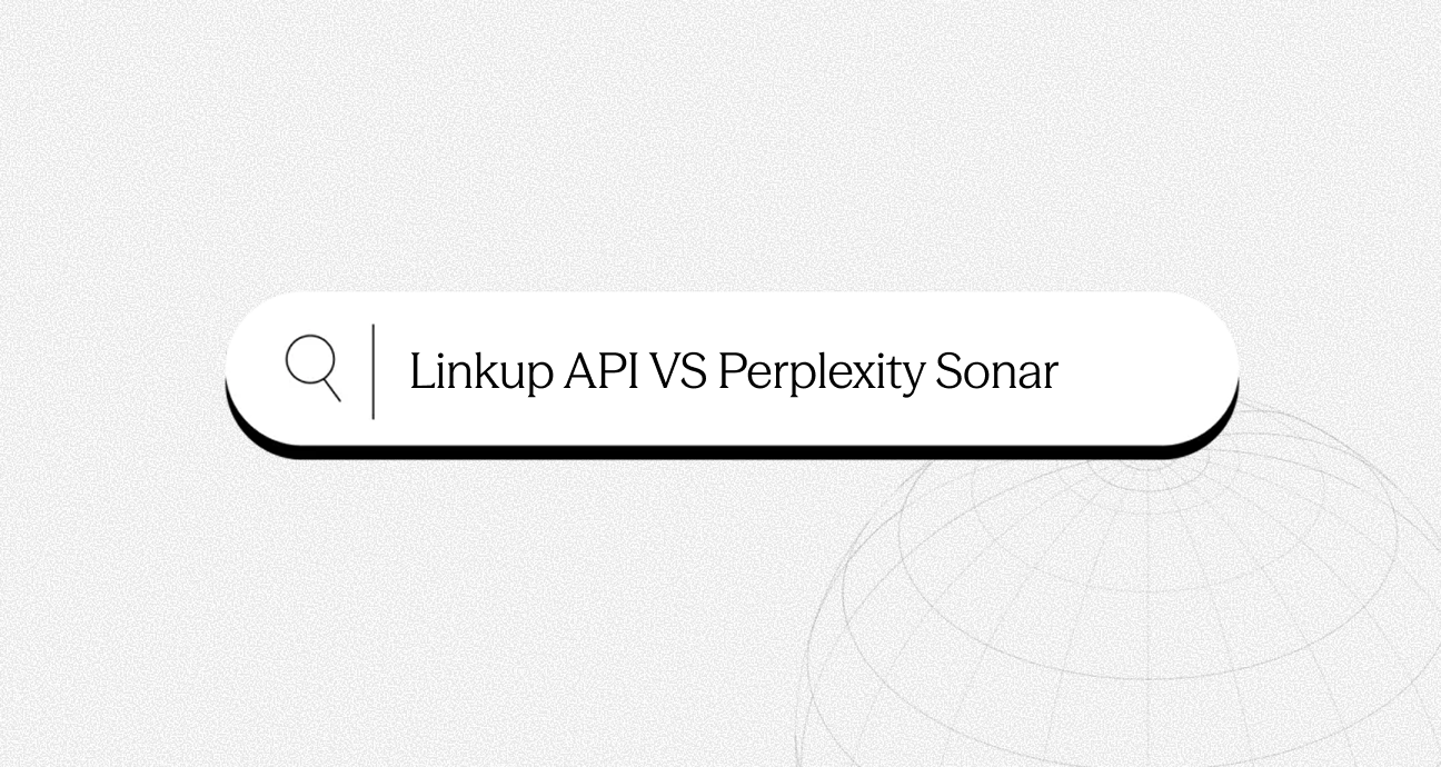 Linkup API VS Perplexity S