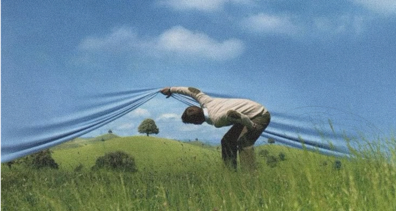 A person pulls back a large blue fabric, revealing a clear blue sky over green hills. Trying to find the Best deep research API in 2026