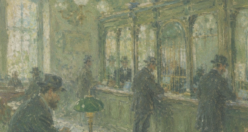 men inside a green-toned bank paying attention to the real cost of RAG