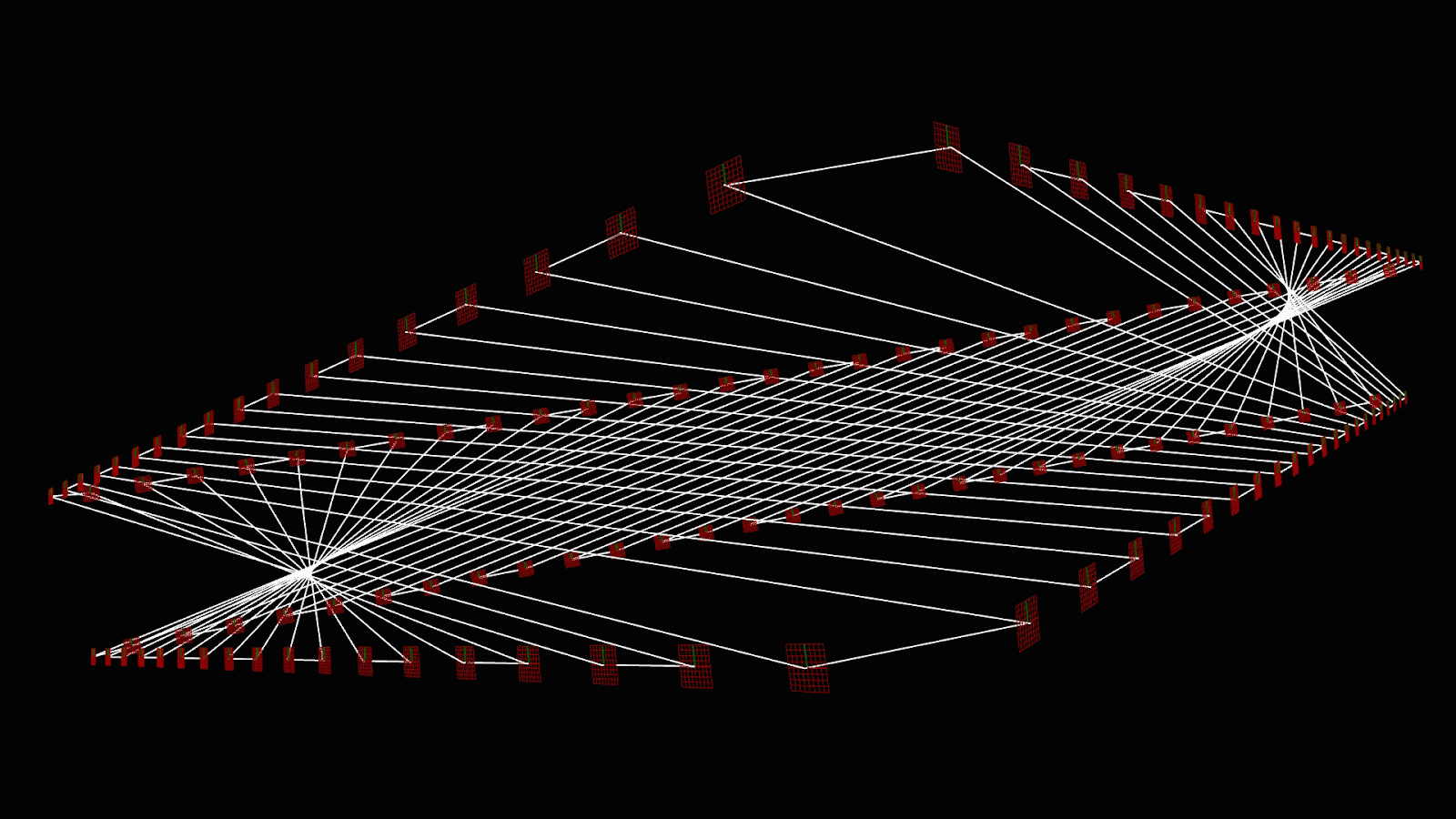 Path with separation from anchors to avoid collisions