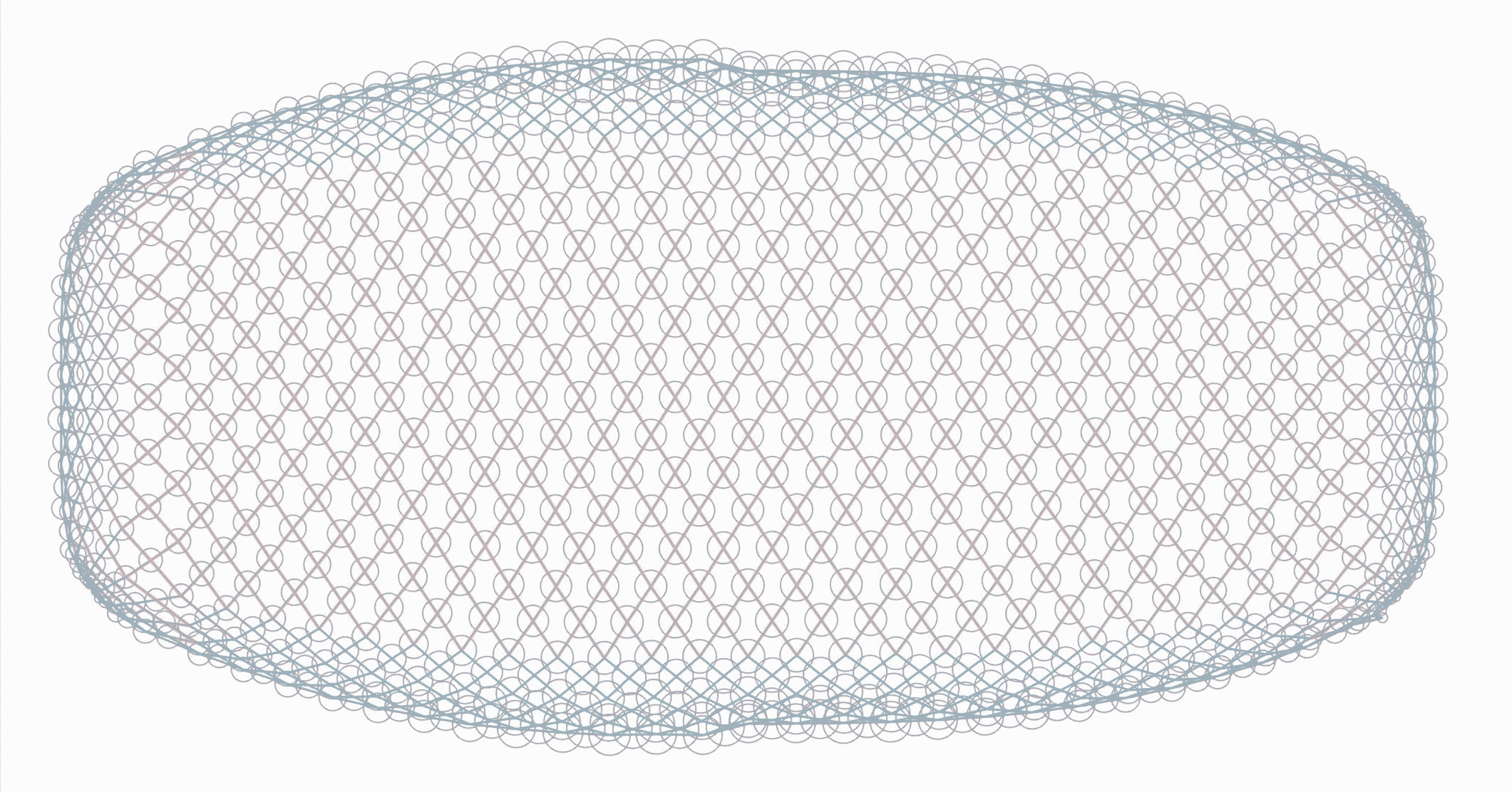 Top and bottom meshes form finding