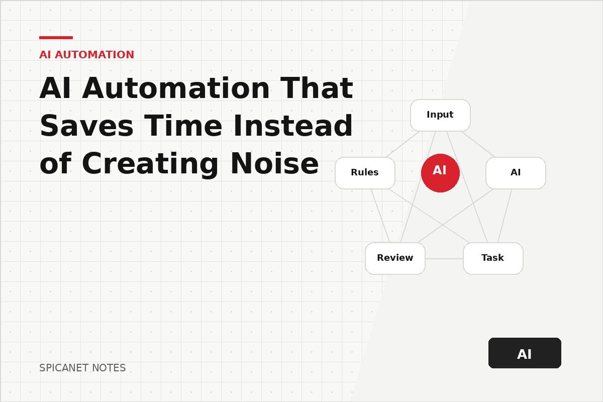 AI Automation That Saves Time Instead of Creating Noise article cover