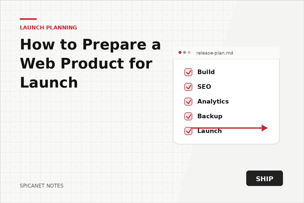 How to Prepare a Web Product for Launch article cover