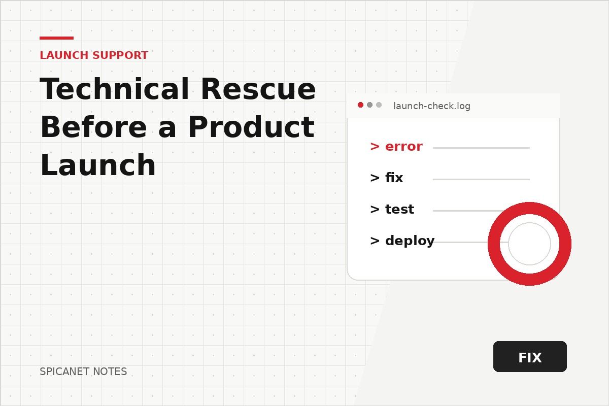 Technical Rescue Before a Product Launch article cover