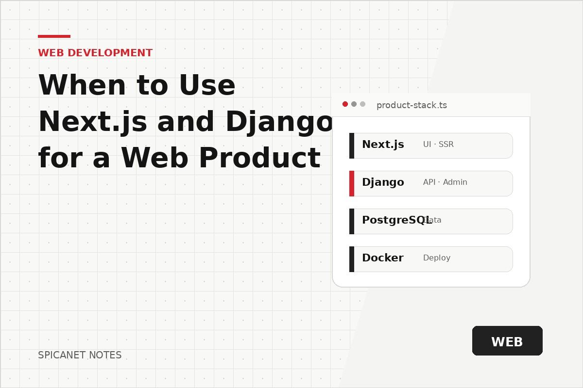 When to Use Next.js and Django for a Web Product article cover