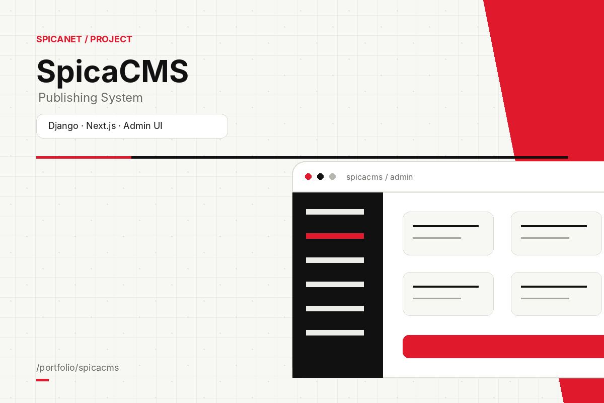 SpicaCMS — project cover