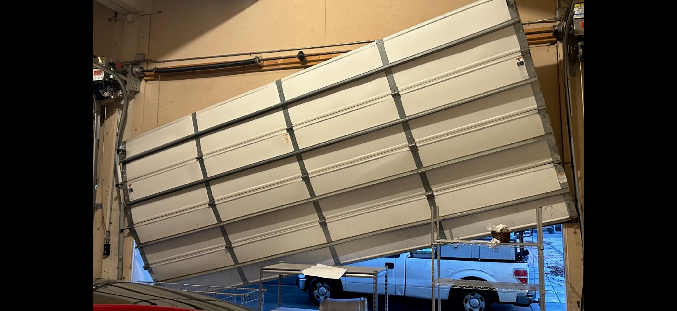 Crashed & Off-Track Garage Door Repair