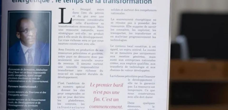 L'éditorial imprimé dans le numéro 1
