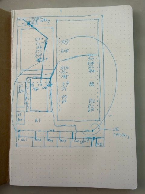 Sketch of a planned telemetry circuit.