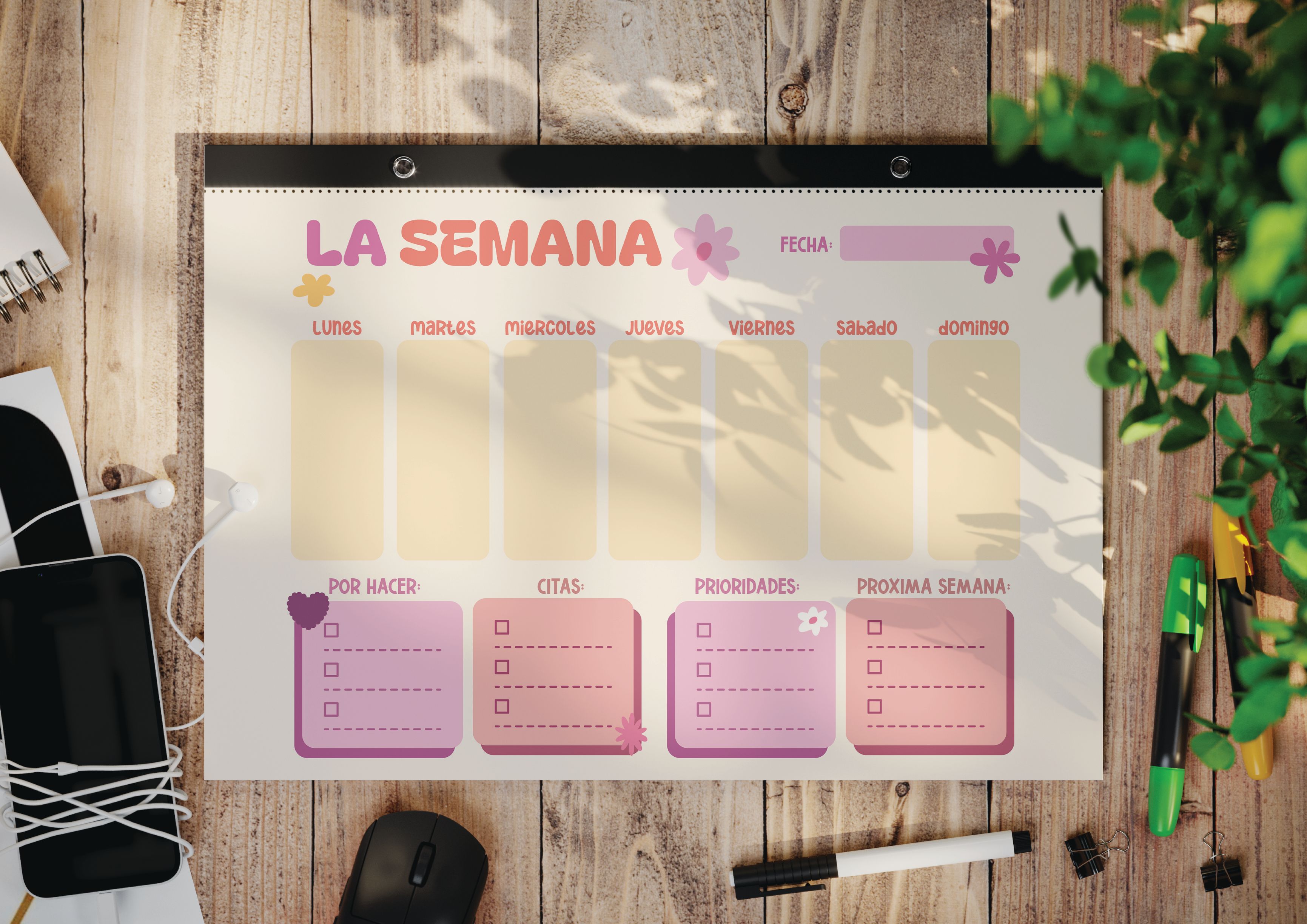 Planner Semanal La Semana