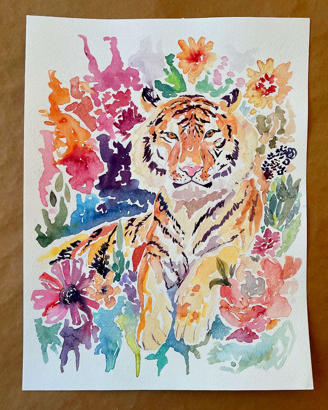 Tigre entre Flores