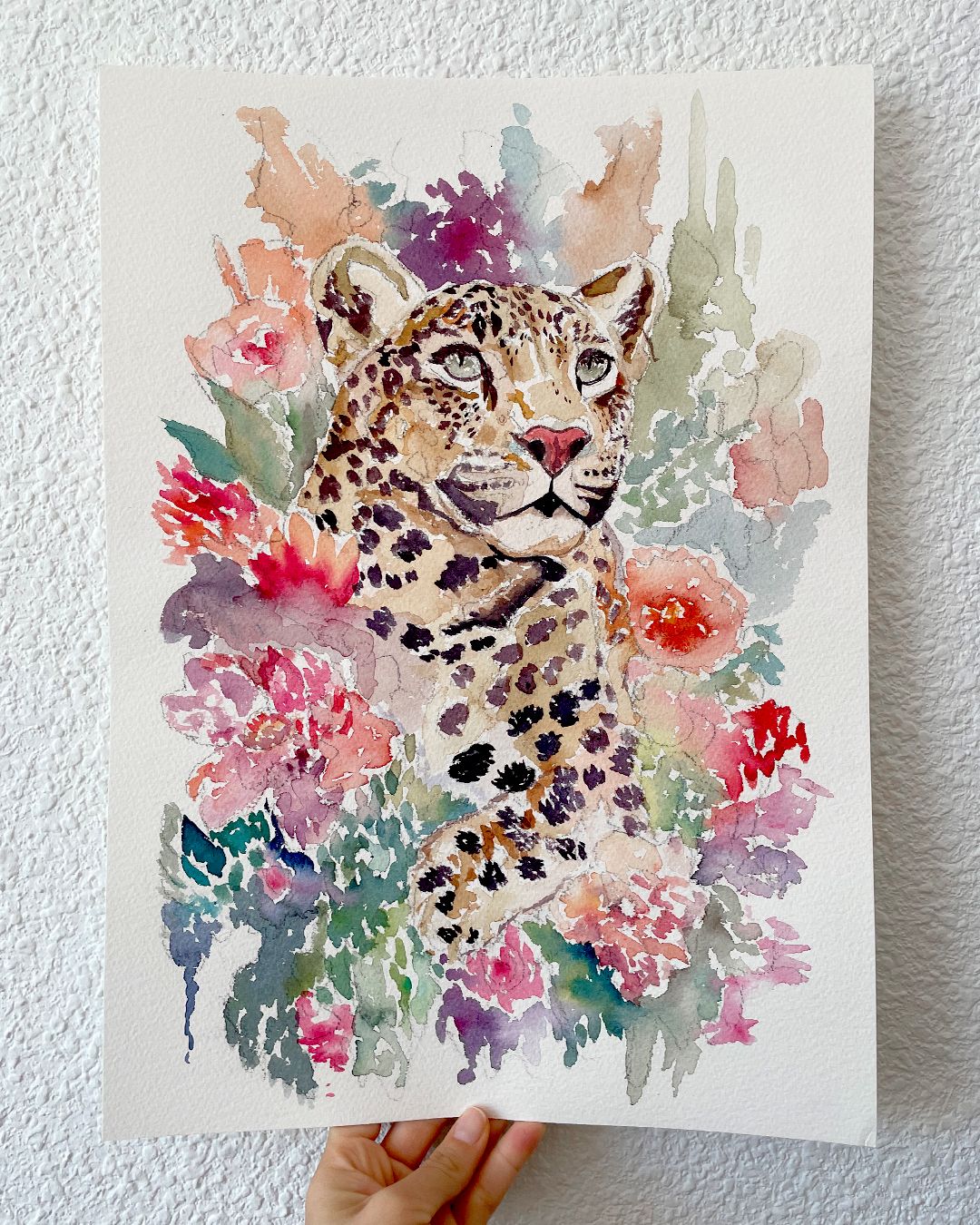 Leopardo entre Flores