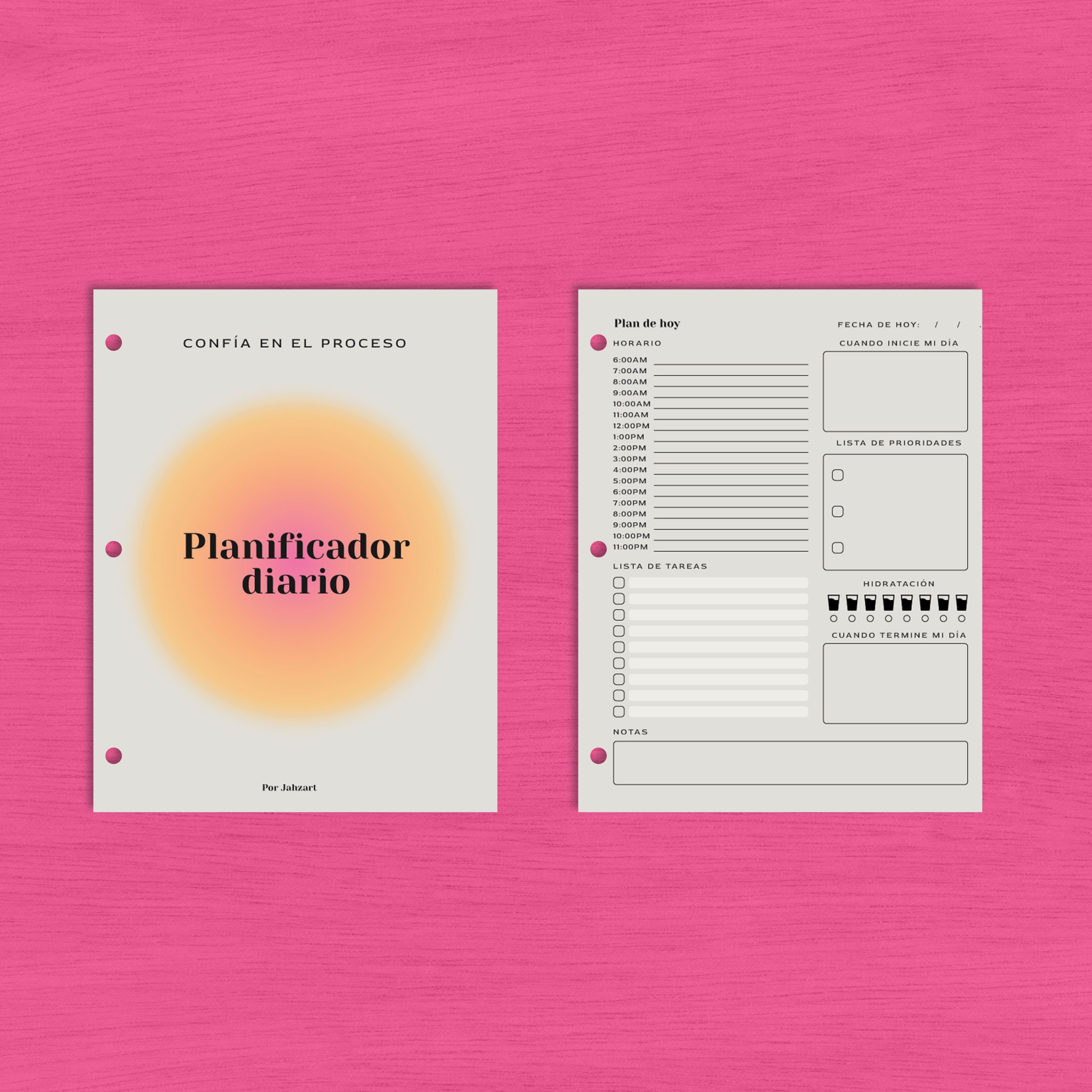 Planner diario imprimible