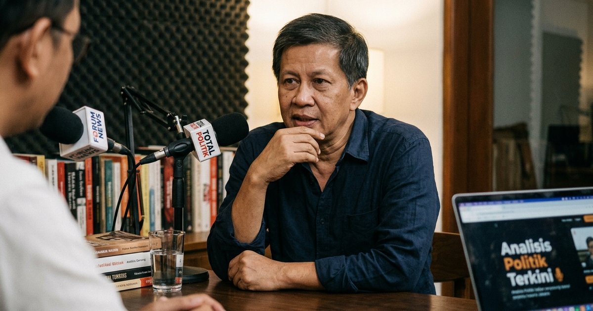 Ilustrasi artikel: Alasan Rocky Gerung Jarang Kritik Prabowo di Podcast